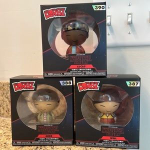 NEW Set of 3 Stranger Things Funko Dorbz Vinyl Collectable Characters